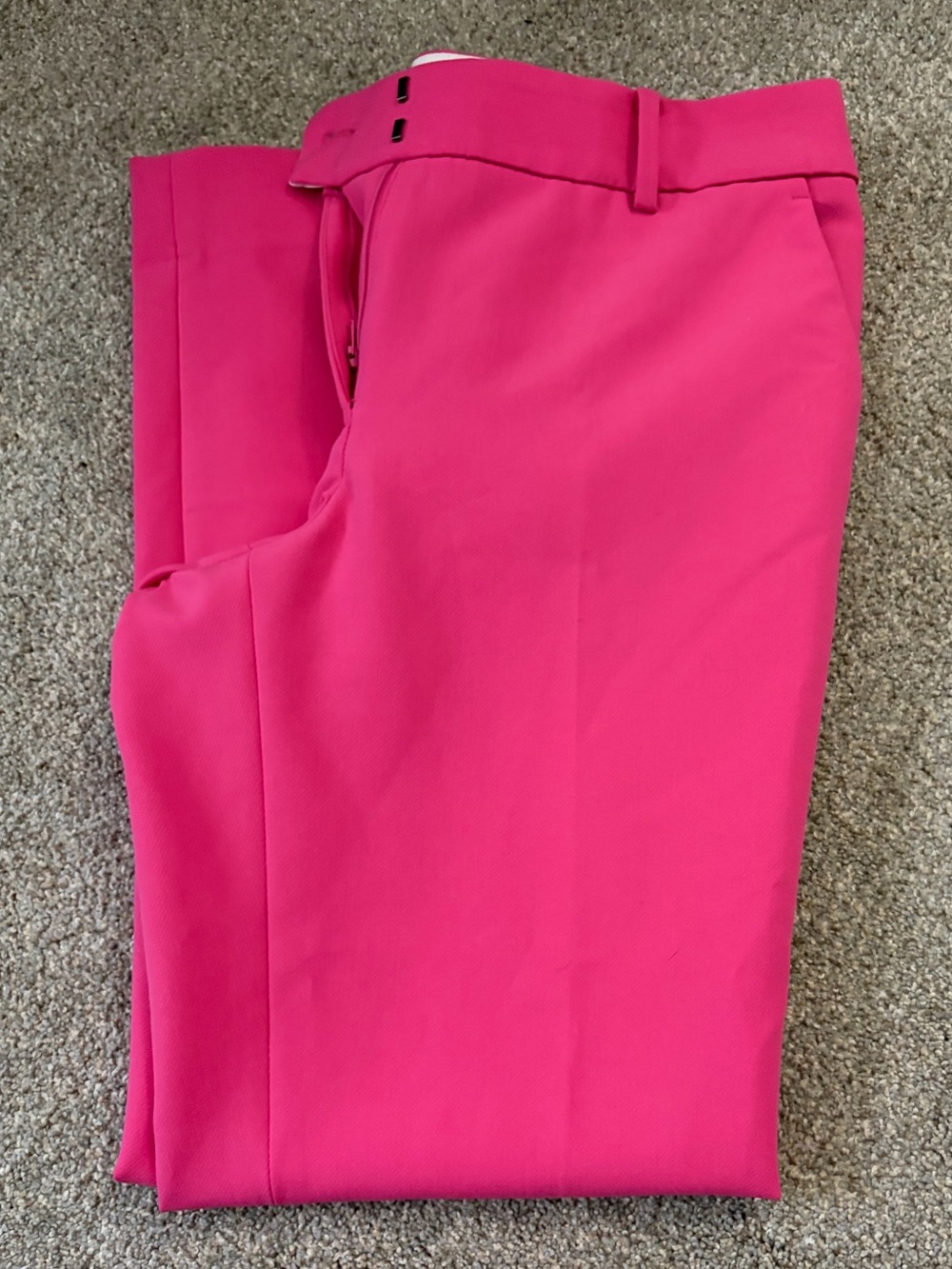NWOT Talbots Hampshire Ankle Pant - size 6, bright bubble gum pink
